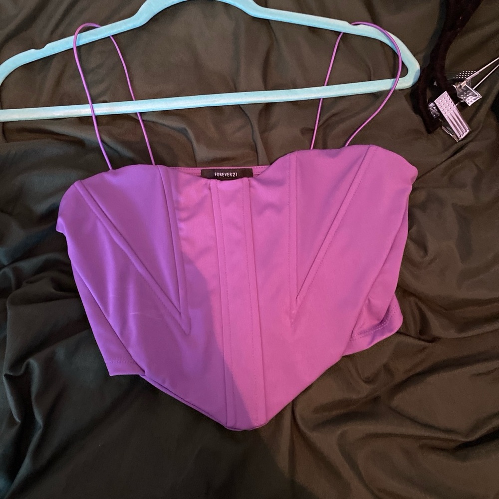 Purple corset